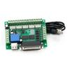 5-Axis Board With DB25 LPT & USB Optocoupler Isolation For Nema23 Stepper Motor Drivers Control VFD Engraving Machine