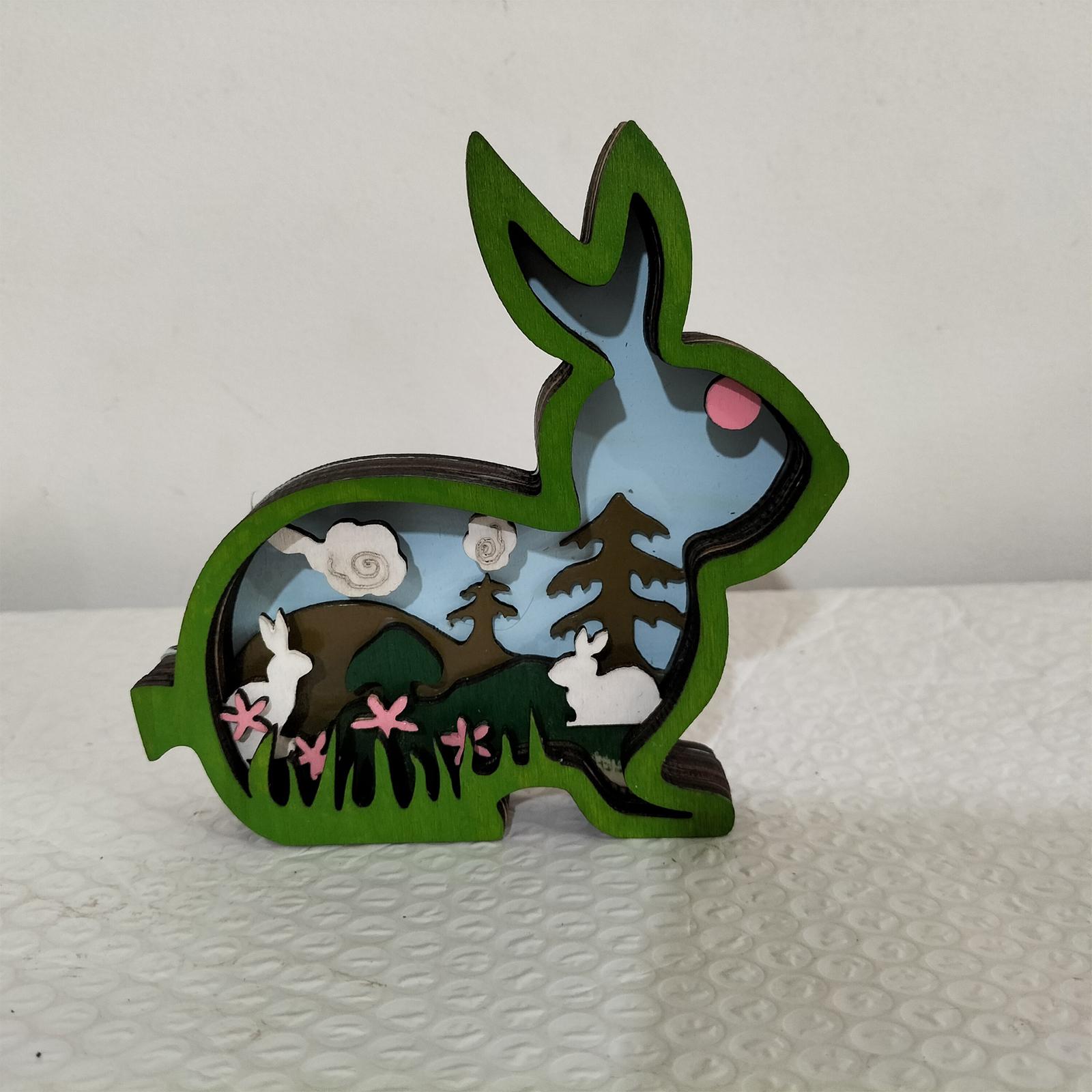 

Easter Bunny Sculpture, Cute Indoor And Outdoor Bunny Statue, Suitable For Garden Patios, All-day Spring Holiday Tabletop Decoration One Size