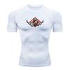 Men's Compression Workout T-Shirt, Fist Breaking Chains Prin