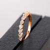 Trendy diamond ring, classic minimalist trendy fashion ring, Korean style stylish tail ring