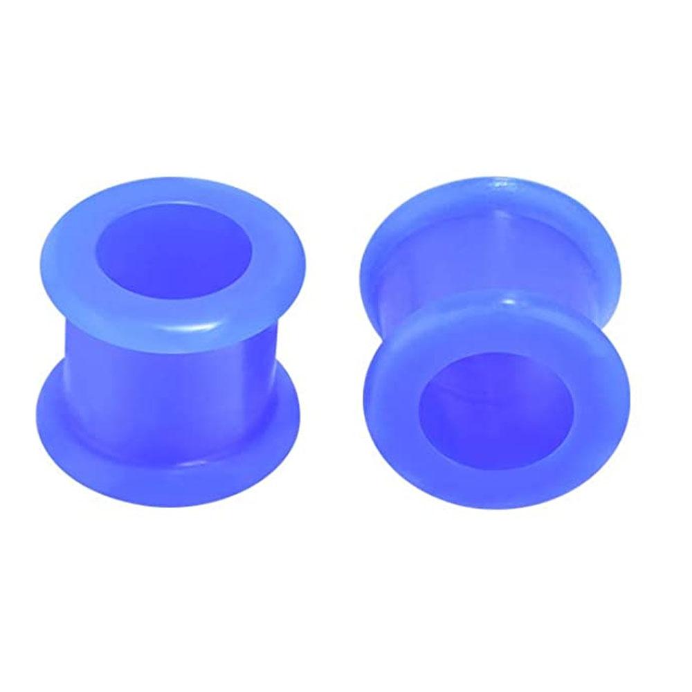 WKOUD Silicone Tunnels Ear Gauges 3-38mm Double Flared Saddle Expander For Women Men Body Piercing Jewelry Gauge
