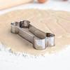 Stainless Steel Cat & Dog Bone Cookie Cutter Mold for Homemade Pet Treats