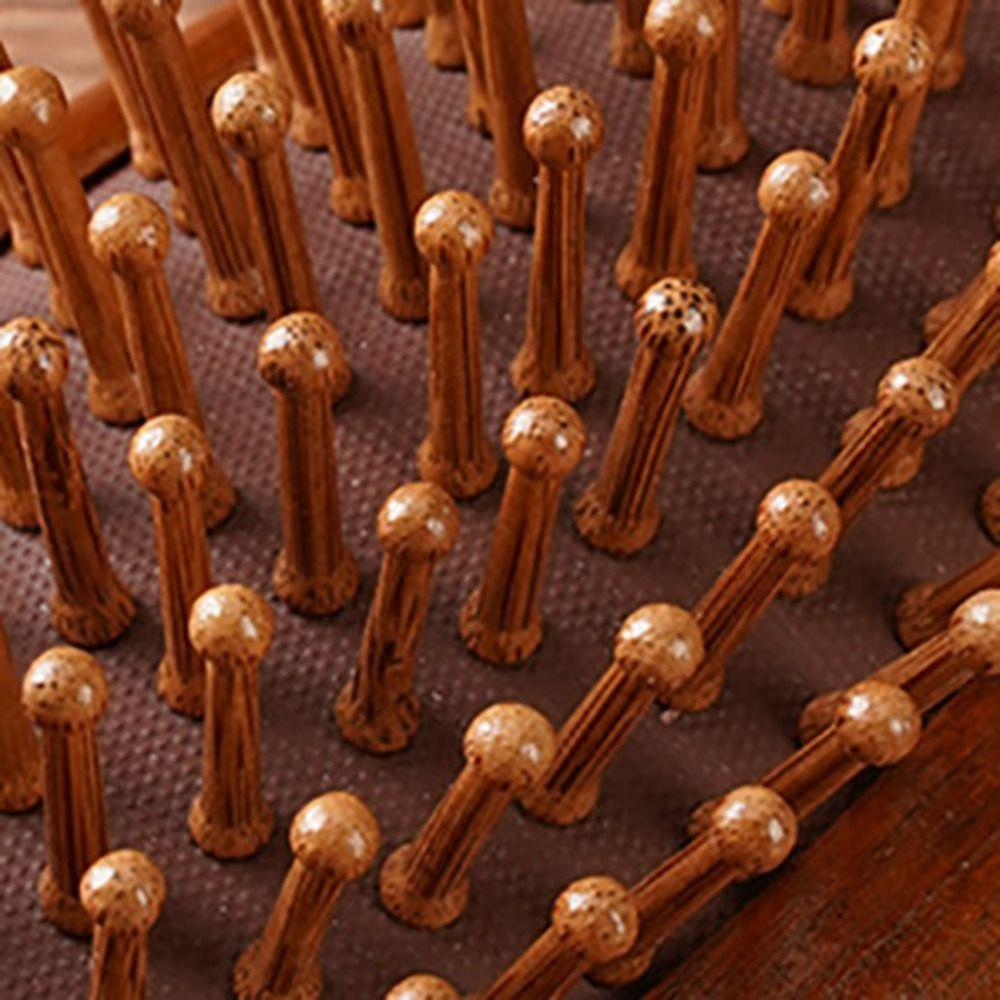 Golden Silk Air Cushion Comb Anti Static Massage Wood Comb Portable Comb Brush  Women