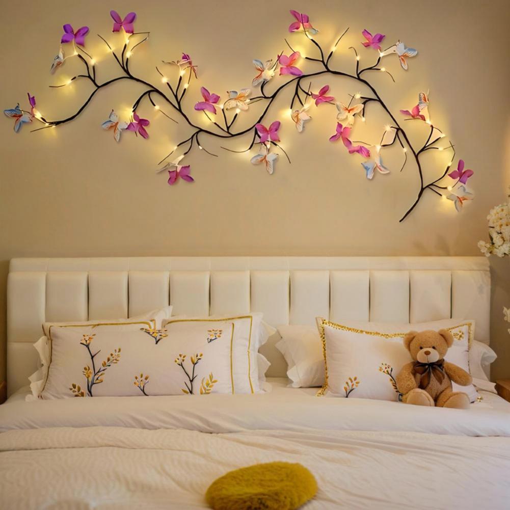 Butterfly Lamp Butterfly String Light for Indoor/outdoor Decor Energy-saving Led Rattan Lamp with Usb Power