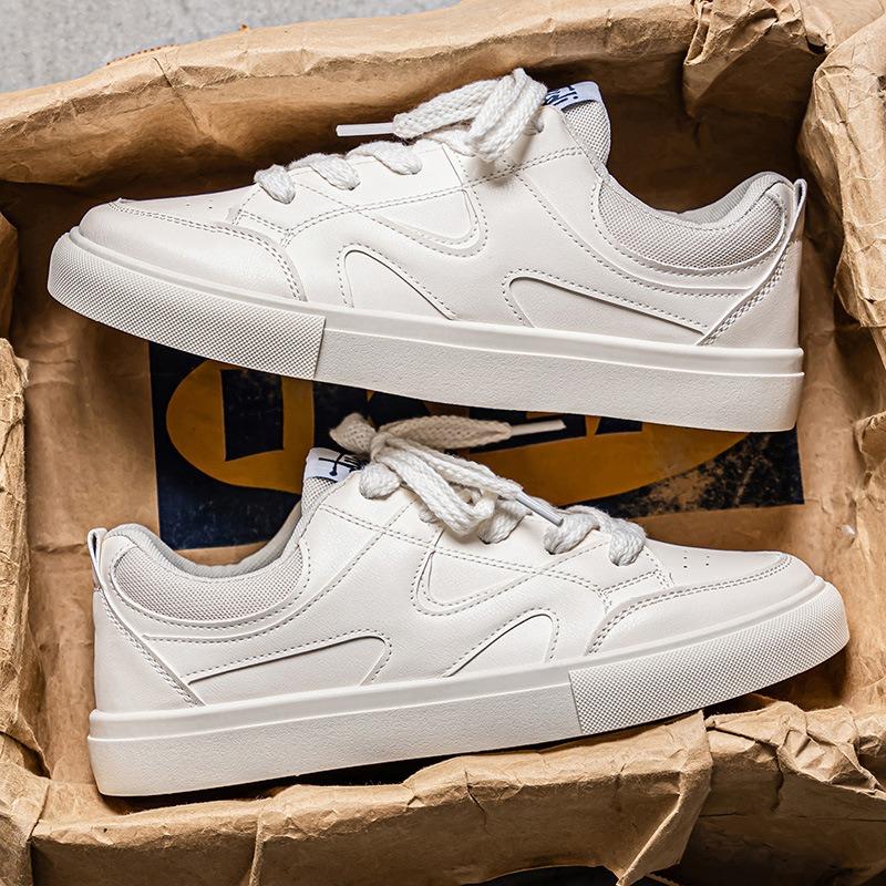 

Men s shoes summer new mesh breathable niche versatile board shoes sports and leisure heightening soft sole small white tide shoes 44 бежевый