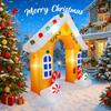 8.8FT LED Inflatable Yard Archway Decoration Gingerbread HouseXmas Home Decoration Ornament Supplies Toy  Gift Christmas Holiday