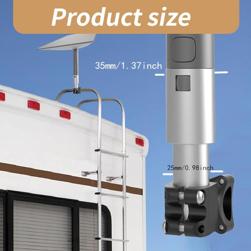 Ladder Mount 0.8-1.17'' Installation Range Mount for Roof/SUV/Outdoor Aluminum Mount