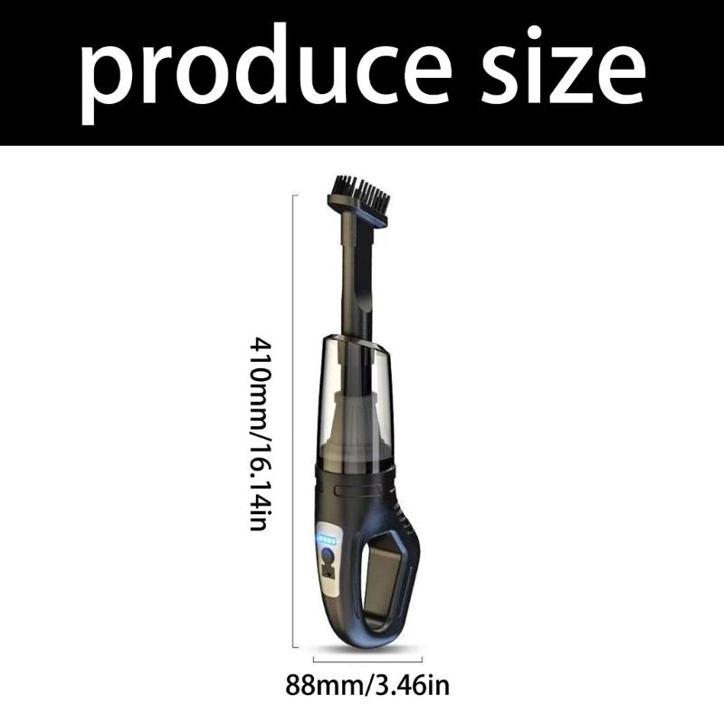 120W Handheld Cordless Vacuum Cleaner with Light Washable Filter and Multiple Nozzle Brushless Motor for Car Home Office