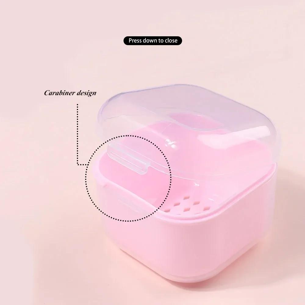 Portable Alcohol Disinfection Filter Cleaning Box Nail Art Drill Bits Grinding Head Disinfection Box Manicure Sterilization Tool