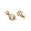 Tone Dazzling Kundan Multistrand Pearls Choker Necklace Earring & Maangtikka Set For Women