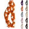 Damen Halloween Print Elastischer Bund Kordelzug Pyjamahose für Freizeit und Nachtwäsche