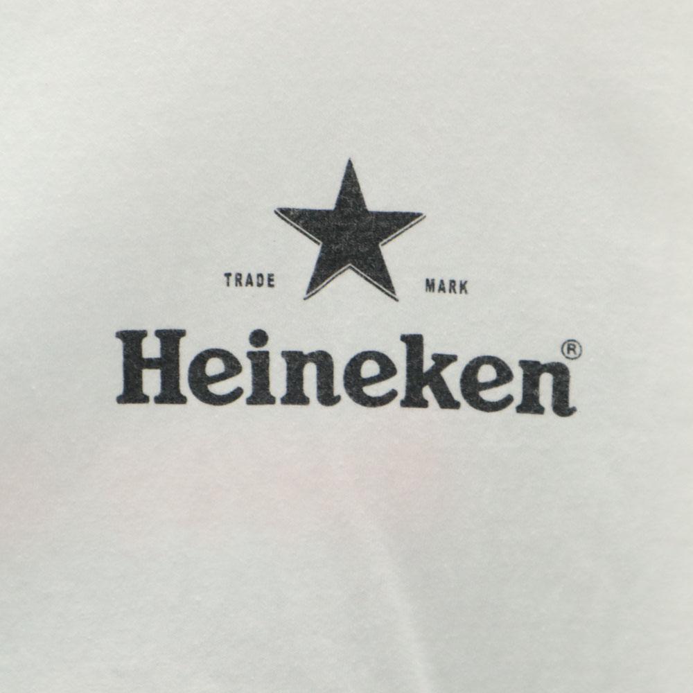 FRUIT OF THE LOOM 00s Happy Halloween Short sleeve Heineken T-shirt Old Men's Used