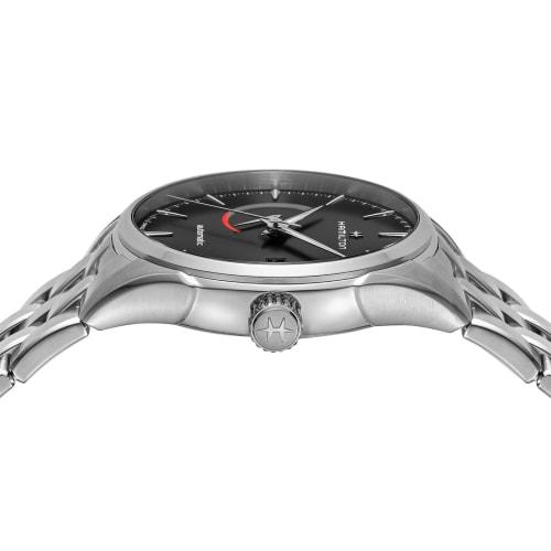 Hamilton Jazzmaster Power Reserve Auto Watch, Black Dial, Stainless Steel, Sapphire Crystal, Automatic, 5 ATM Water Resistance, 42mm, Swiss Made, H326