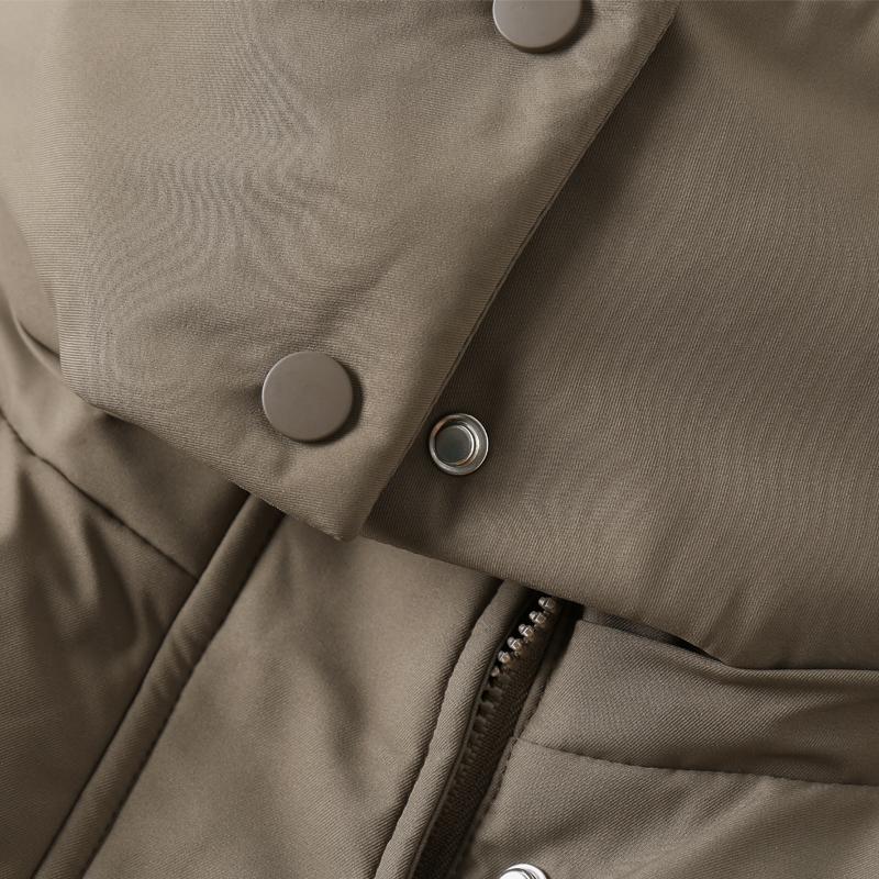 Dámské zimní kabáty středního věku s kapucí ve velkých velikostech svrchní oděvy volné elegantní dlouhé parky tlusté teplé dámské bundy