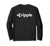 Ripple Coin XRP Cryptocurrency Fan Logo HODLer To The Moon Long Sleeve T-Shirt
