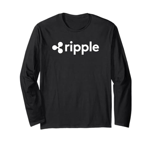 Ripple Coin XRP Cryptocurrency Fan Logo HODLer To The Moon Long Sleeve T-Shirt