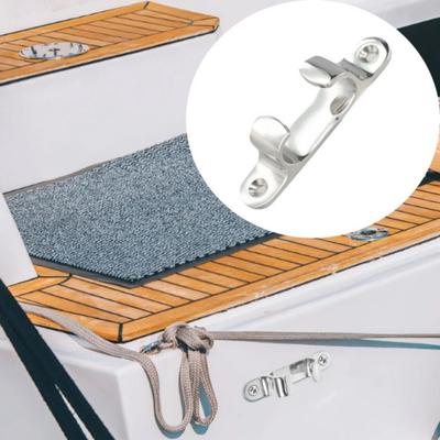 316 Stainless Steel Boat Rope Guide Polished Silver Bow Chock Straight Fairlead  Marine Accessories