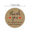 2Rolls  Kraft Paper Thank You Sticker 1 Inch   Seal Label  Stickers Scrapbooking  sticker maker