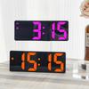 12/24H Display LED Desk Clock Temperature Display Mirror Digital Alarm Clock  Desktop