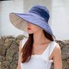 Solid Color Women Fisherman Hat UV Protection Hiking Bucket Hat Fashion Sunscreen Sun Hat  Travel
