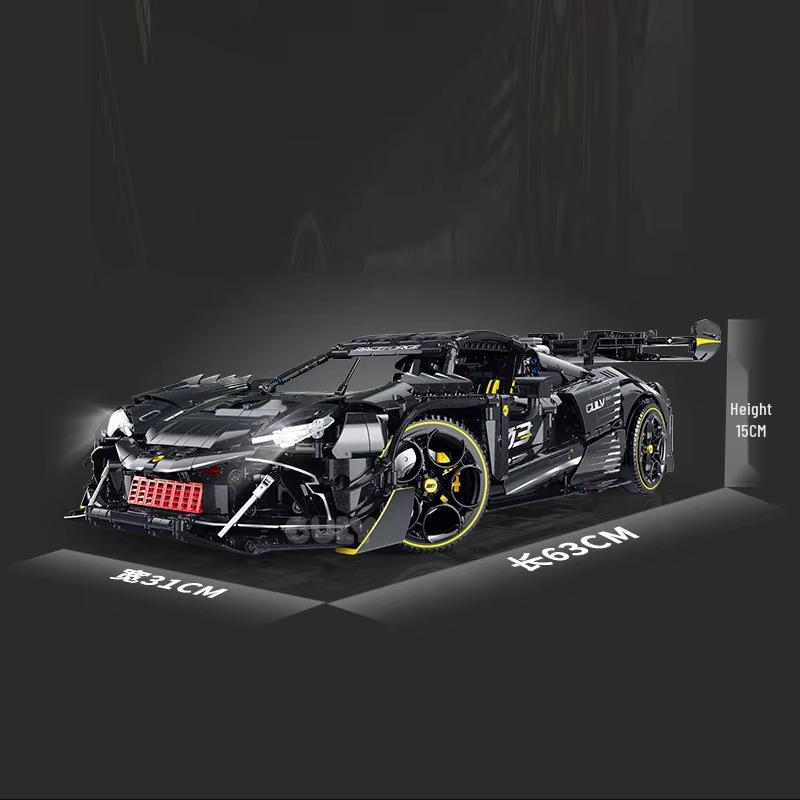 Gu Li Supercar Series - Ferrari 296 Building Blocks for Boys Compatible with Lego