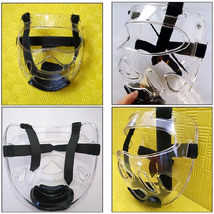 Taekwondo Clear Detachable Protector Protective Mask Face Guard Headgear Guard Helmets Cover Head Protector Enduring
