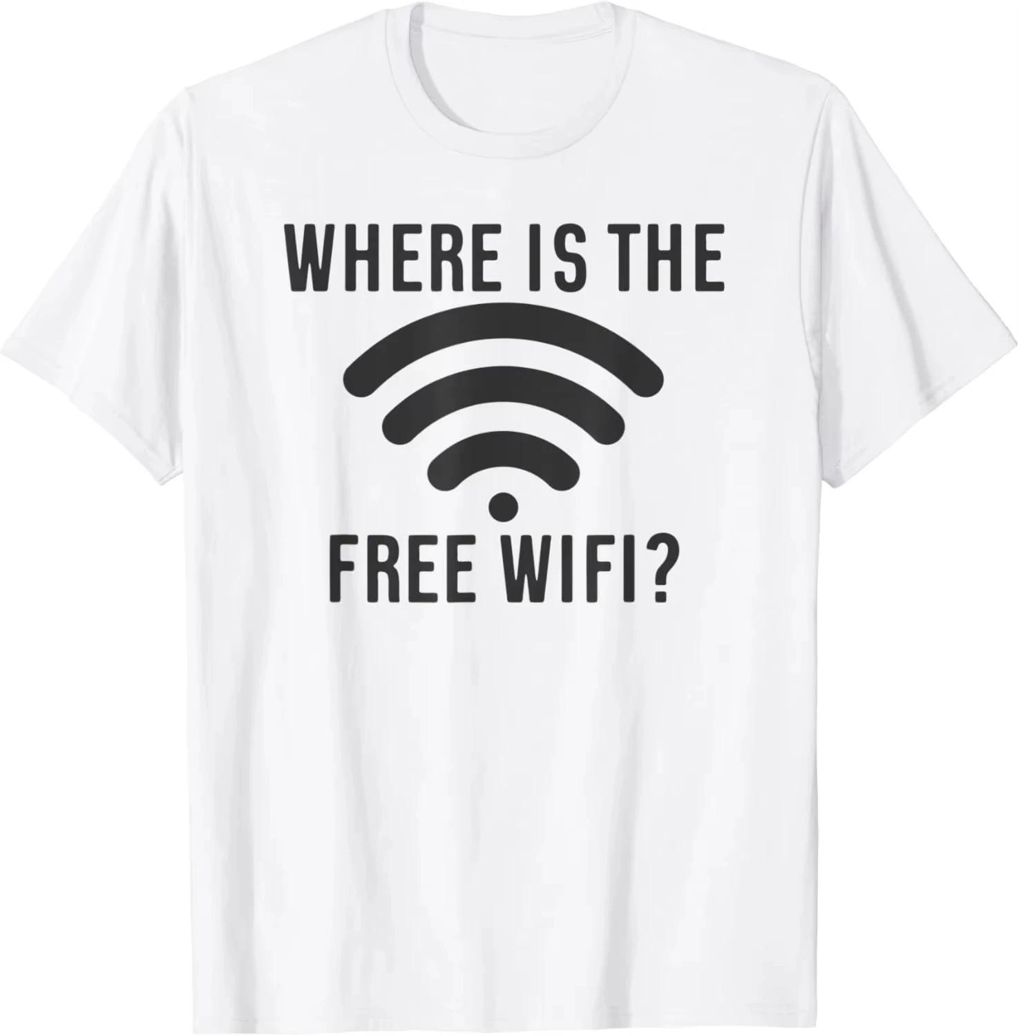 

2026 Funny Sarcasm Quote Unisexs Free WiFi Tshirt Math Equation Novelty Tee Unisex Clothing Printed Streetwear Graphic T Shirts S
