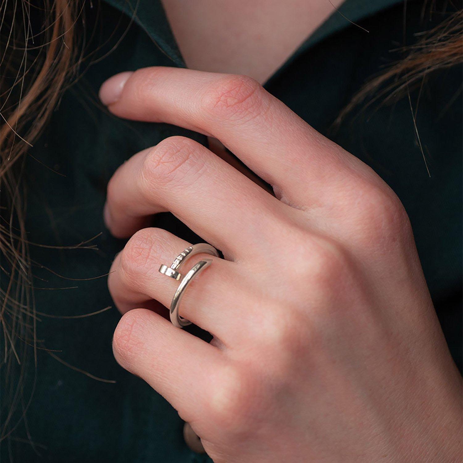 

Срібна каблучка Цвях Oniks 15 срібний