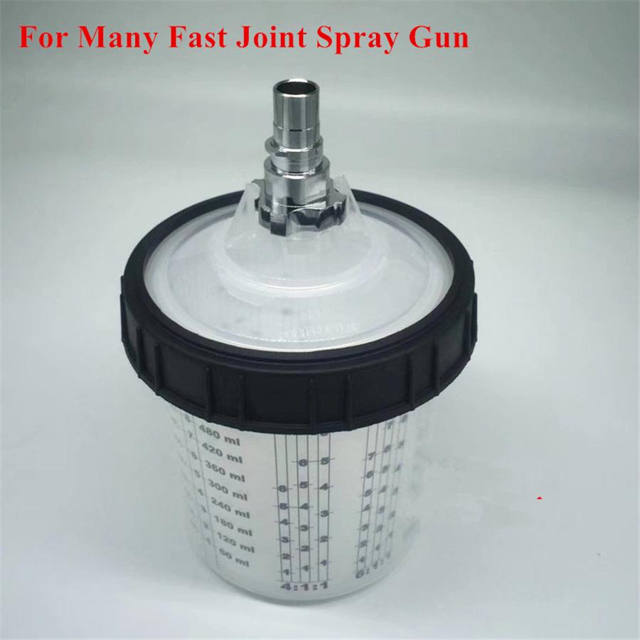22oz 600ML Disposable Paint Cup H/O Quick Cup With Fast Joints Spray Gun Connect