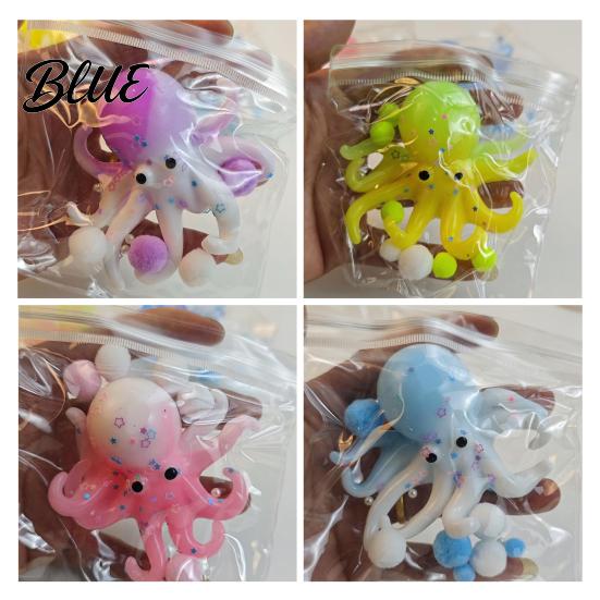 Stress Relief Gift for Adults Realistic Octopus Squeeze Toy Soft Slow-Rising Fidget Decompression Cute TPR Gadget Kids Portable Reliever