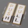 2Pcs Acrylic Push Pull Door Signs Shops Self-Adhesive Pull Door