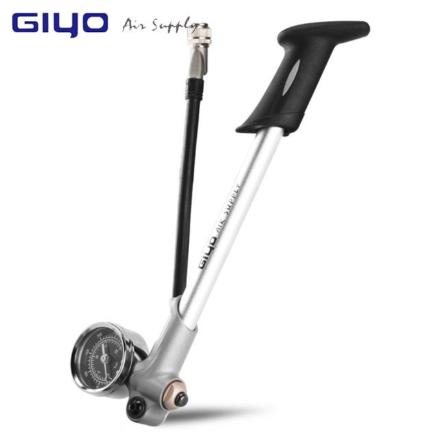 GIYO Aluminiumlegierung 300 PSI Hochdruck Mountainbike Luftstoßdämpfer Pumpe für Gabel & Hinterradfederung