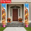 Easter 2pcs Door Couplet Banner 12x70.8in Garden Decoration