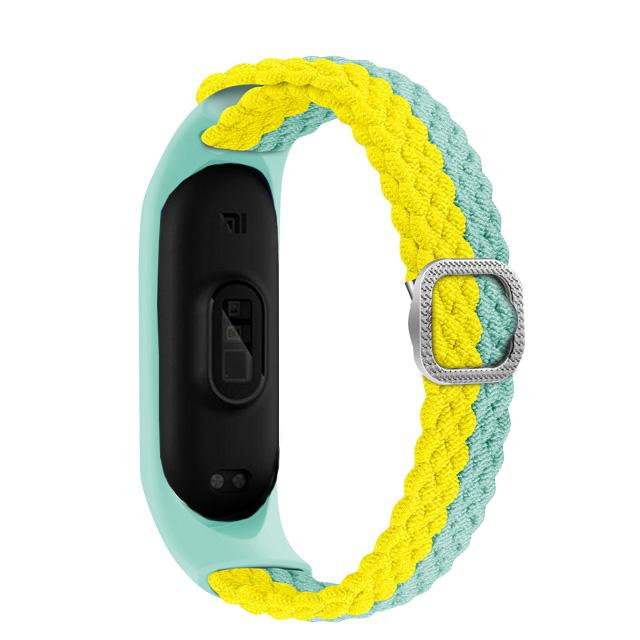 Bracelet for Mi band 10 8 7 6 Strap Elastic adjustable Nylon Braided Miband4 miband 5 correa Wristband for xiaomi Mi band 3 7 9