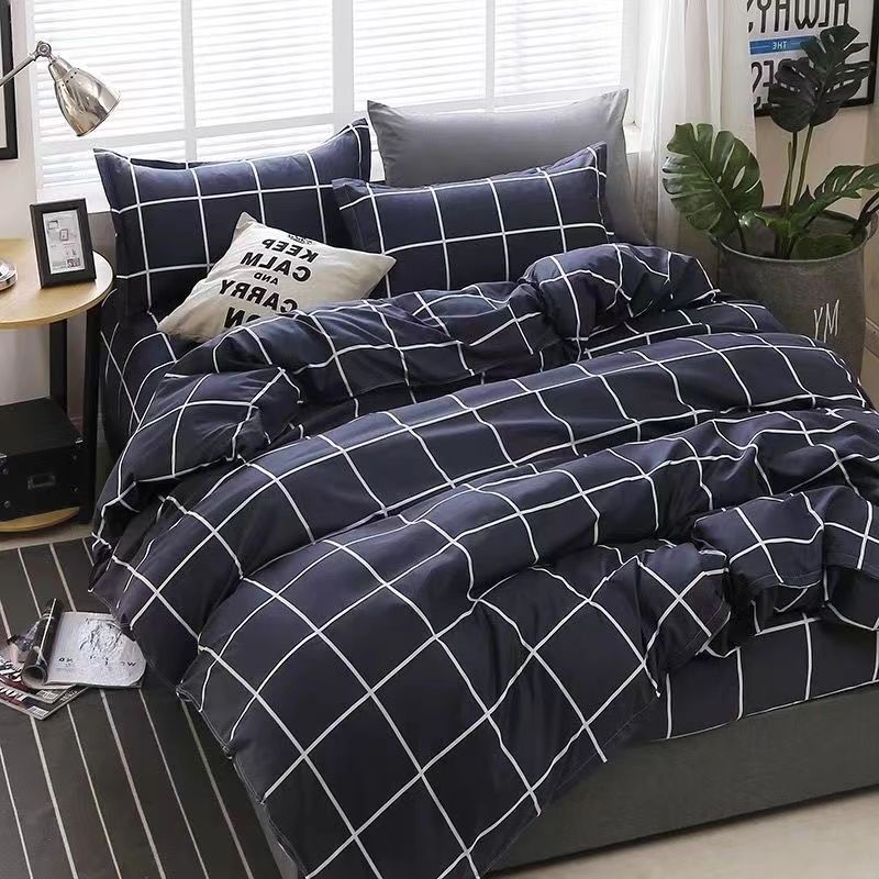 

Красивый Комплект из Четырех Предметов Пододеяльник Новинка Стиль Инс Пододеяльник Двуспальный Мужской и Женский Простой Общежитие Односпальная Простыня Комплект из Трех Предметов 4 1.0 m three-piece set (children s style) Dream B