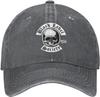 Black Music Label Music Society Baseball Cap Vintage Washed Denim Cap Unisex Casual Outdoor Sport Hat Black