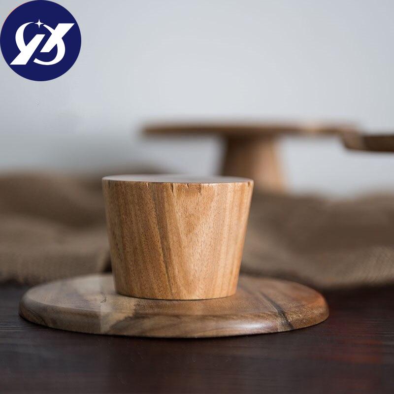 Japanese Wood Food Tray for Cake Fruit Dessert Stand Creative Wedding Party