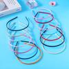 Hard hair hoop ribbon headband Simple Headband child Fashion covered headbands plain headbands for crafts fabric headband