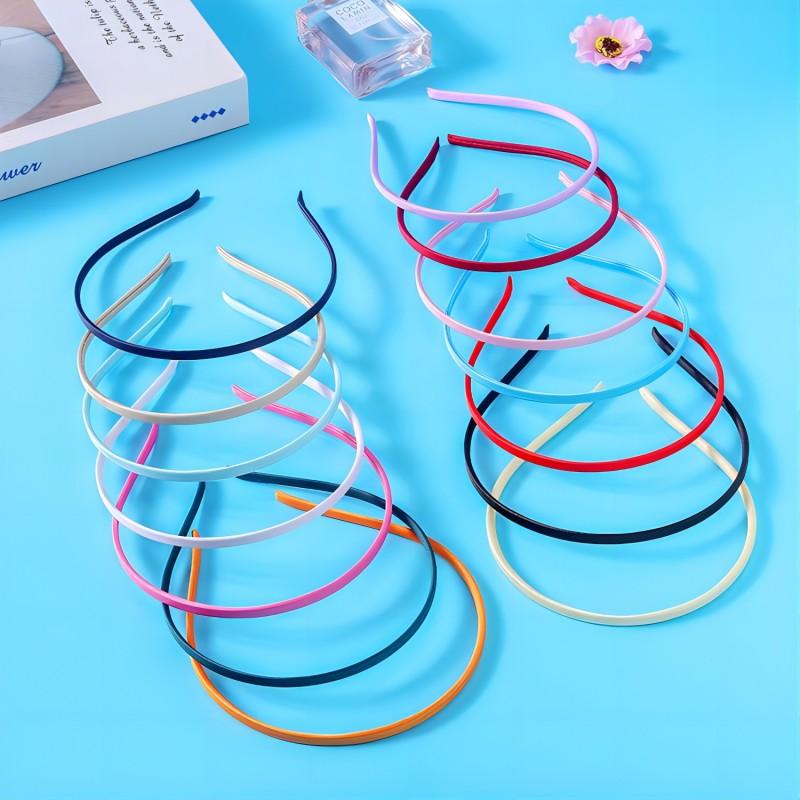 Hard Hair Hoop Ribbon Headband Simple Headband Child Fashion Covered Headbands Plain Headbands for Crafts Fabric Headband