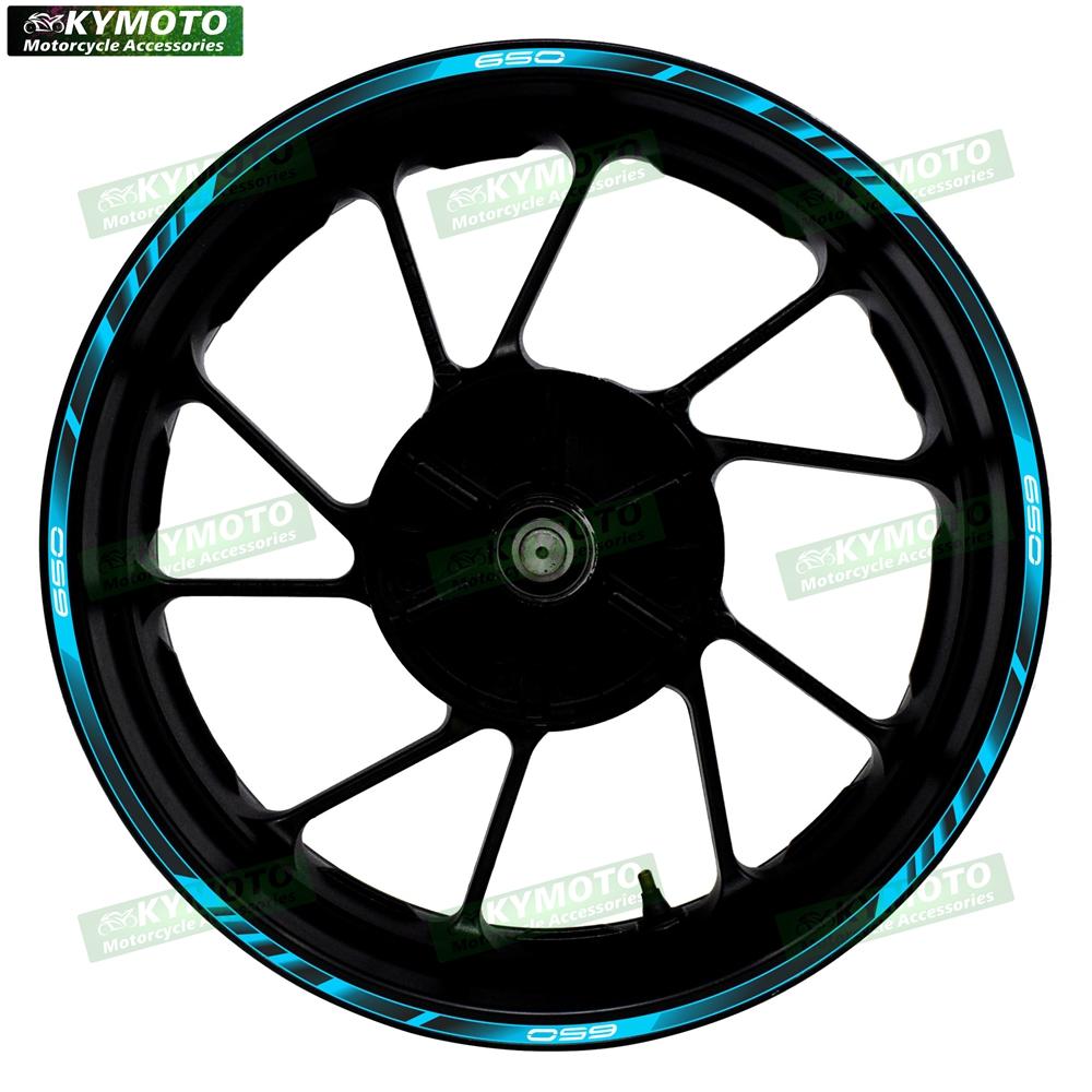 For Z650 Z 650 motorcycle accessories 17 inch front and rear wheel decals fairing hub reflective rim stripe sticker decoration