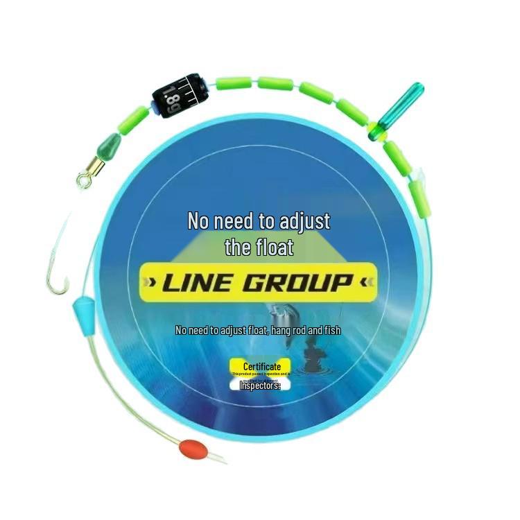 Jinhai Xi Double Hook Fishing Line Set with No-Float Adjustment Rod
