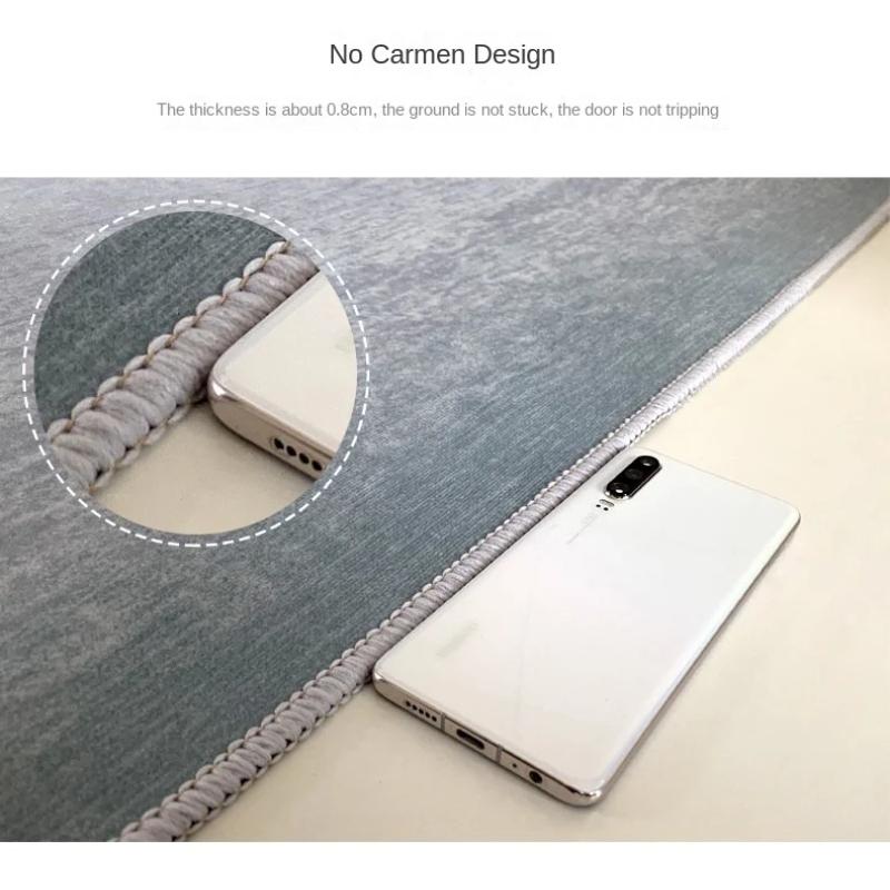 1/2 Stück Cartoon Leicht zu Reinigende Küchenbodenmatte Zuhause Langfloriger Kristall-Samt Teppich Schmutzabweisend und Rutschfest Bodenmatte