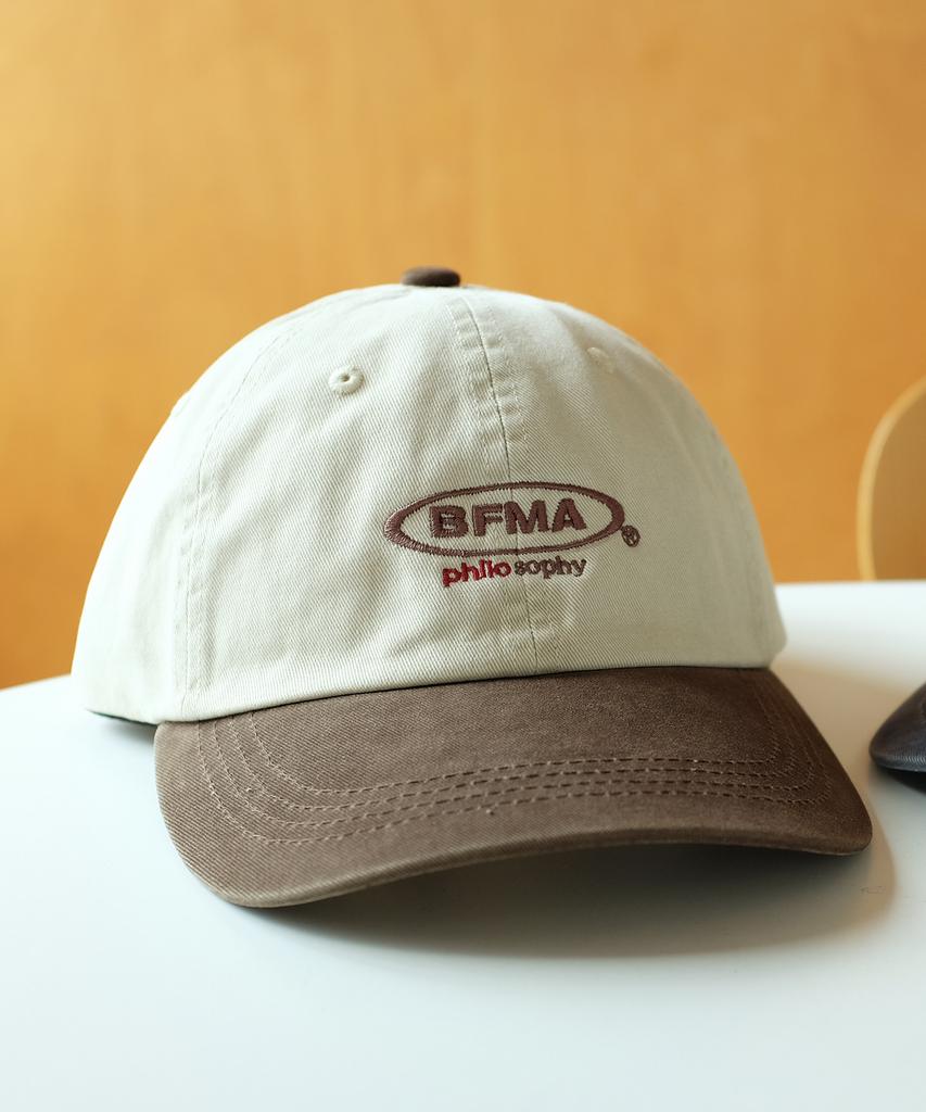 Beollunpeulenjeu Bfma Philosophy Two-Tone Washed Ball Cap Brown
