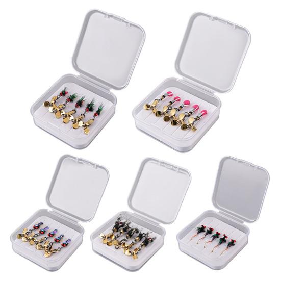 5Pcs Bionic Fishing Baits with Sharp Hook Compact Design Portable Rotatable Saltwater Freshwater Swimbaits Fly Fishing Lures