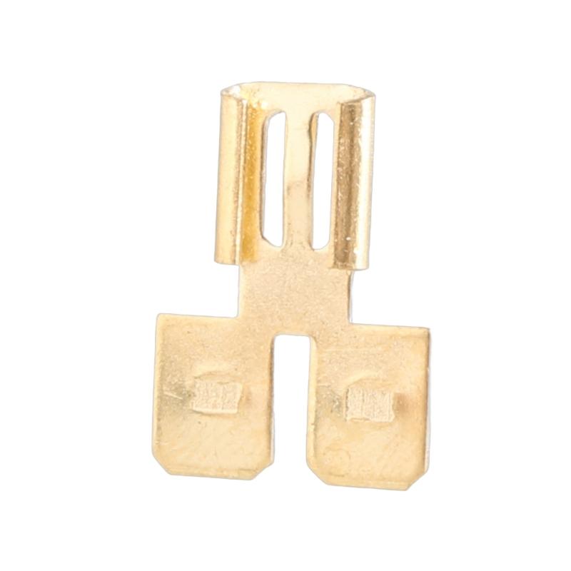 30Pcs Brass Automotive Double Spades Connectors Quick Disconnect Electrical 2 Way Wire Terminals Adapter Enduring