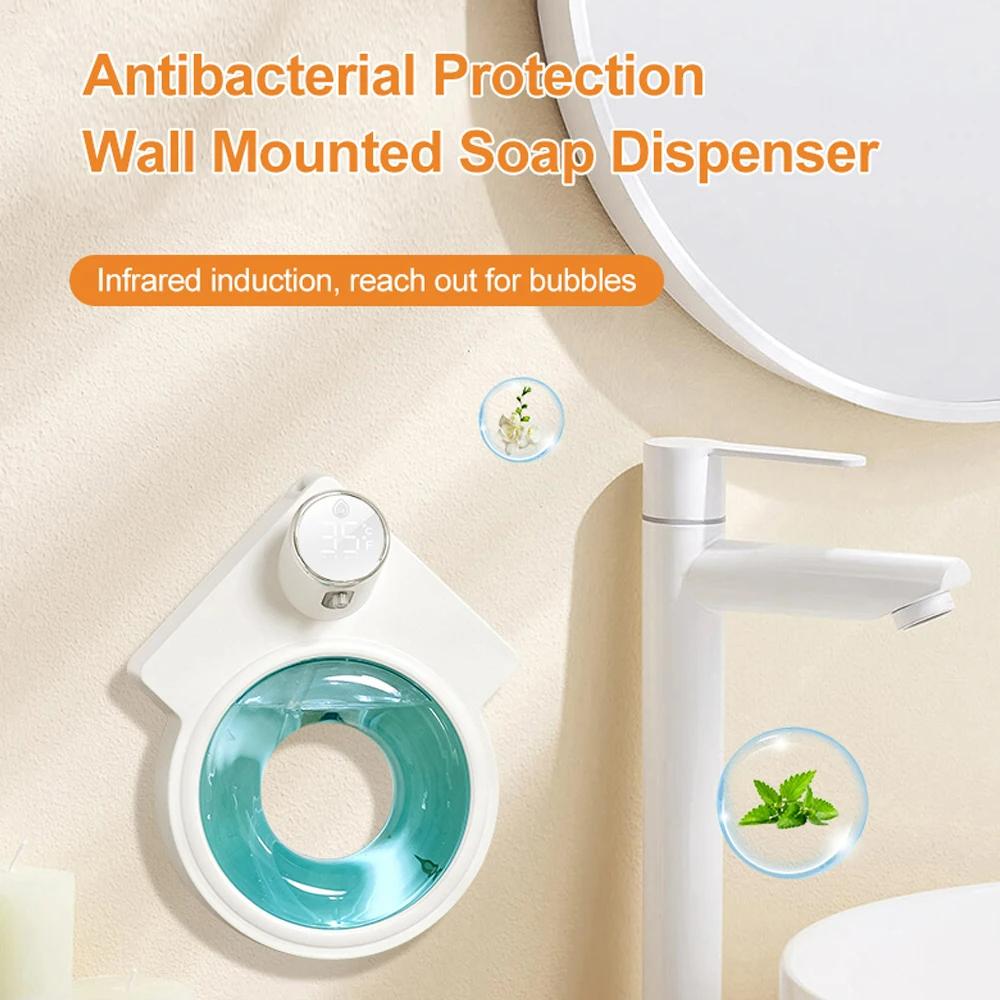 Automatický dávkovač mýdla na indukční pěnu Chytrý dávkovač tekutého mýdla Automatická bezdotyková myčka s USB nabíjením pro kuchyňskou koupelnu