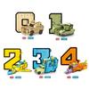 10PCS Transformation Number Robot Plaything Assembling Blocks Deformation Pocket Morphers Educational Action Figure Plaything for Children