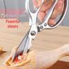 Multi-Functional Stainless Steel Kitchen Scissors for Chicken, Duck Bones, and Baby Food