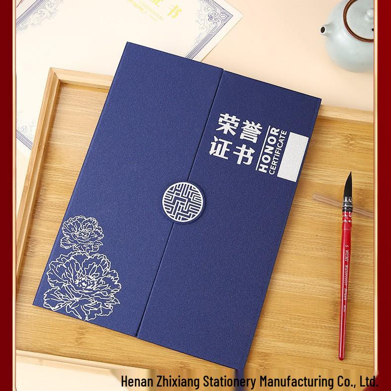 Triple Honor Pearl Satin Certificate Cover - Elegant Graduation & Award Certificate Holder
