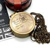 Engraved Personalised Pocket Compass Brass Nautical Compass, Handmade Compass, Christmas Gift, Gift for Husband, Gift for Her, Wedding Gift